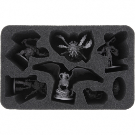 HSMEDT080BO foam tray for Descent: Journeys in the Dark 2nd Edition - 7 Lieutenant miniatures