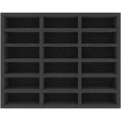 FSMEKT060BO 60 mm Full-Size foam tray with 18 compartments