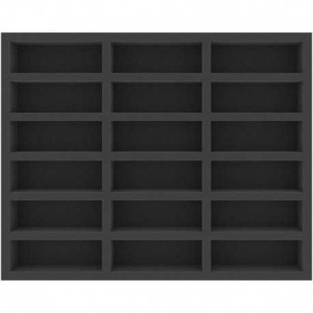 FSMEKT040BO 40 mm Full-Size foam tray with 18 compartments