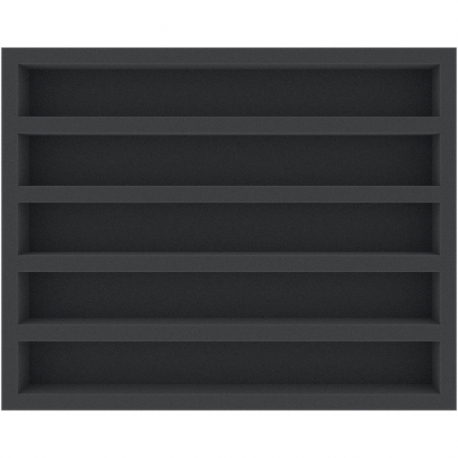 FSMELN040BO 40 mm Ful-Size foam tray with 5 compartments