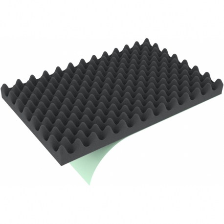 DFNP020S 338 mm x 238 mm x 20 mm Convoluted foam for auer box hinged lid 40x30 one-sided self-adhesive