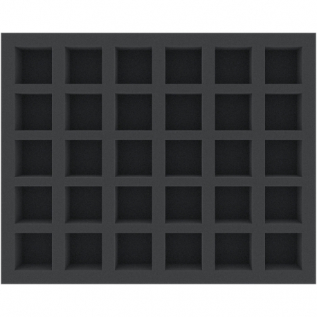 FSMEOV040BO 40 mm Full-Size foam tray with 30 compartments
