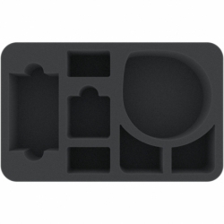 HSMERA060BO 60 mm Half-Size foam tray with 7 compartments
