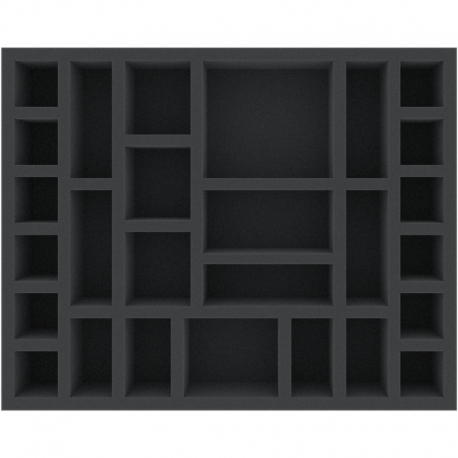 FSMETT055BO 55 mm Full-Size foam tray with 27 compartments