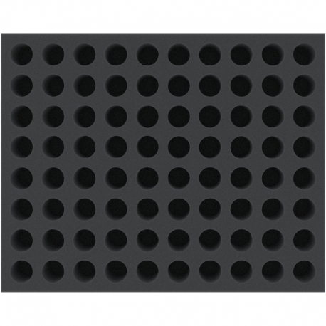 FSMEUN040BO 40 mm Full-Size foam tray with 80 compartments