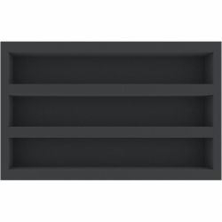 DSMEWQ065BO 65 mm Double-Size foam tray with 3 compartments