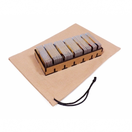 Boardgame Organizer for Near and Far and expansion Amber Mines