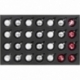 DS070A001 Feldherr foam tray for 28 Christmas baubles diameter 60 mm with crown