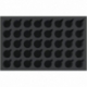 DS060A001 Feldherr foam tray for 40 Christmas baubles diameter 50 mm with crown