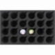 DS080A001 Feldherr foam tray for 24 Christmas baubles diameter 70 mm with crown