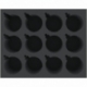 FS080A007 Feldherr foam tray for 12 Christmas baubles diameter 70 mm with crown