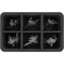 HS075A014 Feldherr foam tray for Space Marines - 6 compartments