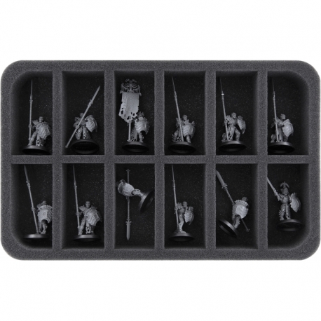 HS040A018 Feldherr foam tray for Ossiarch Bonereapers - 12 compartments