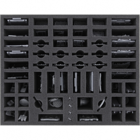 FS075A004 Feldherr foam tray for Necromunda: Zone Mortalis Barricades and Objectives