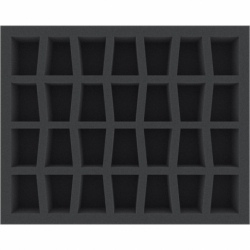 FS050C4BO 50 mm Full-Size foam tray with 28 compartments