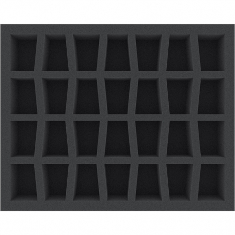 FS050C4BO 50 mm Full-Size foam tray with 28 compartments