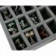 FS050C4BO 50 mm Full-Size foam tray with 28 compartments