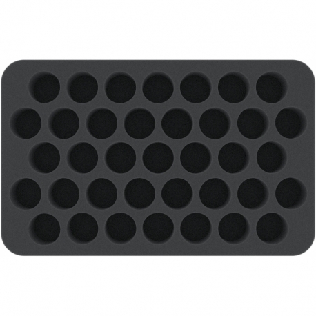 HS035P1BO 35 mm Half-Size foam tray with 37 compartments