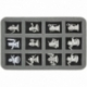 HS035AQ03 Bandeja de espuma de 35 mm Half-Size para 12 figuras de Arcadia Quest