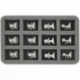 HS035AQ03 Bandeja de espuma de 35 mm Half-Size para 12 figuras de Arcadia Quest