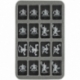 HS035BB02 35 mm half-size foam tray for 16 bigger Blood Bowl miniatures