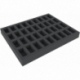 FS035BB04 35 mm full-size foam tray for 36 Blood Bowl miniatures