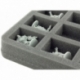 HS035ZC10 35 mm Half-Size Foam Tray for 12 Zombicide figures