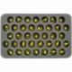 HS050ZC15 50 mm Half-Size Foam Tray 37 Zombicide miniatures