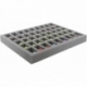 FS035ZC12 35 mm foam tray with 45 conical slots for Zombicide miniatures