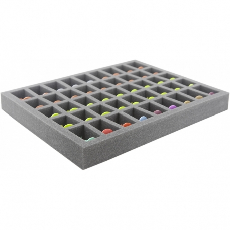 FS035ZC12 35 mm foam tray with 45 conical slots for Zombicide miniatures