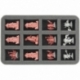 HS035SD08 35 mm Half-Size Foam Tray for 12 Super Dungeon Explore figures