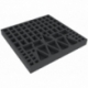 AFEV030BO 285 mm x 285 mm x 30 mm foam tray for board game boxes