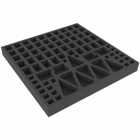 AFEV030BO 285 mm x 285 mm x 30 mm foam tray for board game boxes