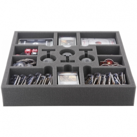 AF050RE03 50 mm foam tray for Star Wars Rebellion board game box with 13 slots