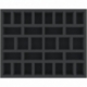 FSFJ045BO 45 mm Full-Size foam tray with 30 compartments