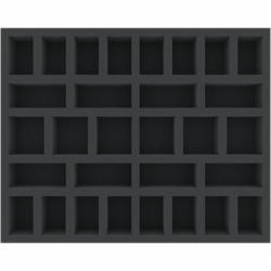 FSFJ045BO 45 mm Full-Size foam tray with 30 compartments