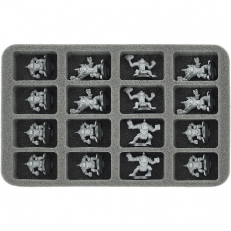 HS035A010 35 mm foam tray for miniatures in scale 1:100 (15 mm) – 16 compartments