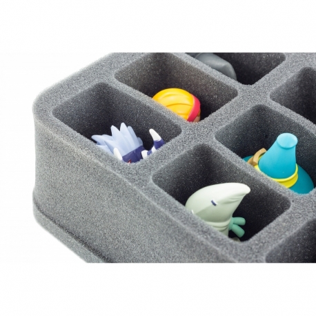 HS070KR08 70 mm half-size Figure Foam Tray for 16 Krosmaster figures