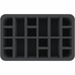 HSCT060BO 60 mm Half-Size foam tray - 18 compartments