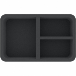 HSCR060BO Half-Size foam tray with 3 compartments
