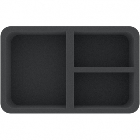 HSCR060BO Half-Size foam tray with 3 compartments
