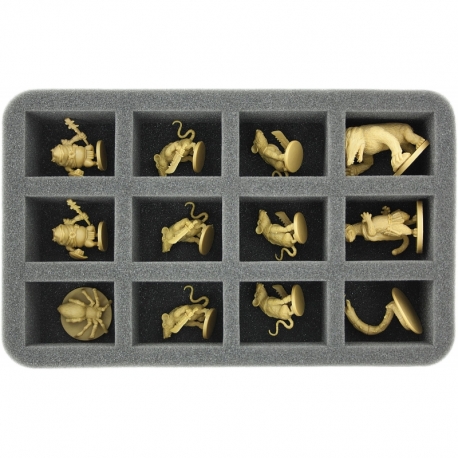 HS050MM02 50 mm Half-Size Foam Tray for 12 Mice and Mystics figures