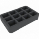 HS050MM02 50 mm Half-Size Foam Tray for 12 Mice and Mystics figures