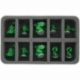 HS050SD02 50 mm Half-Size Foam Tray for 10 Super Dungeon Explore figures