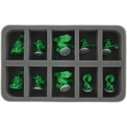 HS050SD02 50 mm Half-Size Foam Tray for 10 Super Dungeon Explore figures