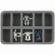HS050BT04 50 mm half-size foam tray with 10 slots for huge BattleTech Mechs