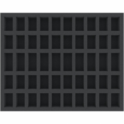 FSEB040BO 40 mm Full-Size foam tray with 50 compartments