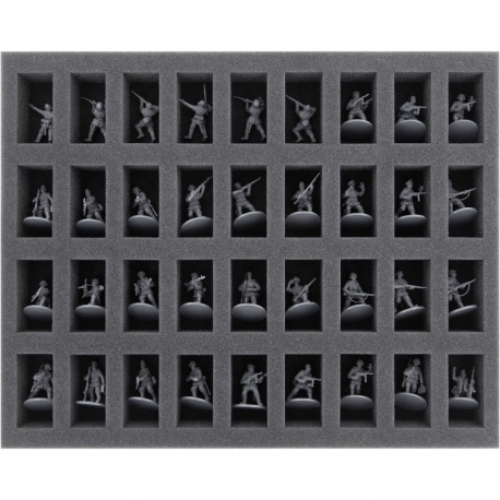 FS035BA02 Foam Tray for Bolt Action - 36 miniatures