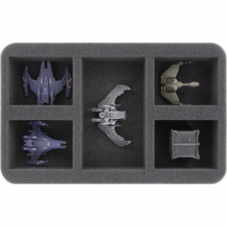 HS050A007 foam tray for Star Trek Attack Wing - 5 compartments