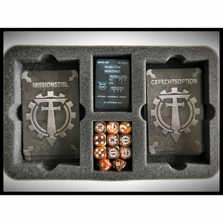 HS030A010 Feldherr foam tray for Adeptus Titanicus - 4 compartments